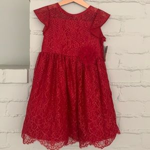 NWT Pippa & Julie Girls Red Dress